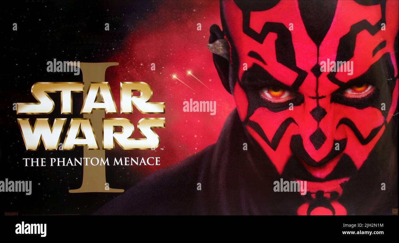 RAY PARK come Darth Maul POSTER, Star Wars: Episodio I - La minaccia fantasma, 1999 Foto Stock