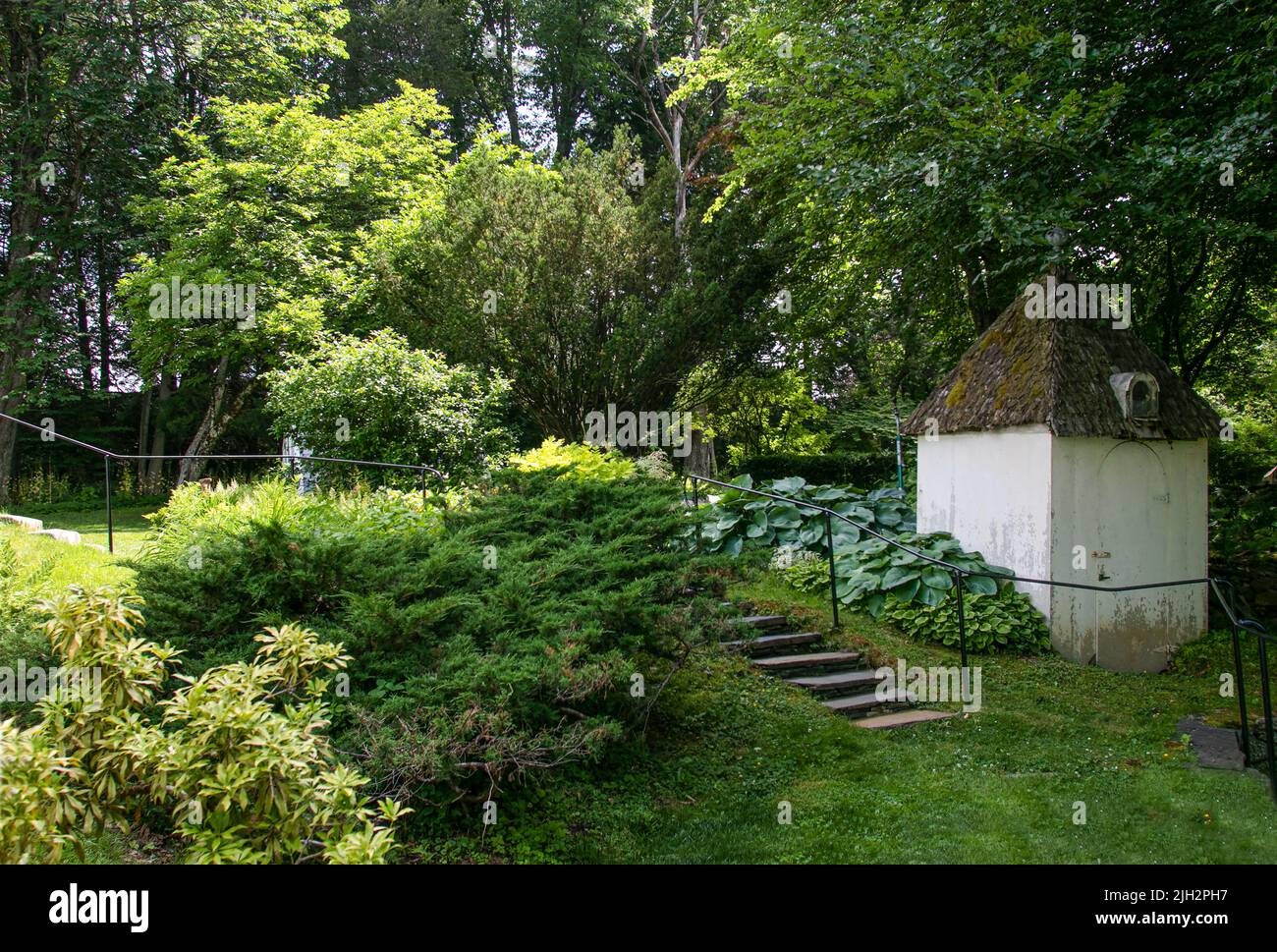 USA, Massachusetts, Lenox, Frelinghuysen-Morris House and Museum, Bauhaus, acchirsture, modernista, opera sportiva, Foto Stock