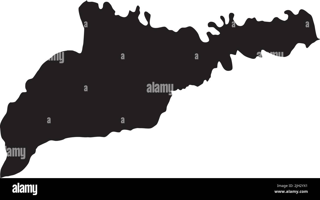 Mappa nera dell'OBLAST DI CHERNIVTSI, UCRAINA Illustrazione Vettoriale