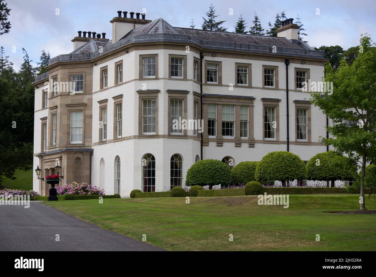 La grande casa di Montalto Estate Ballynahinch, Foto Stock