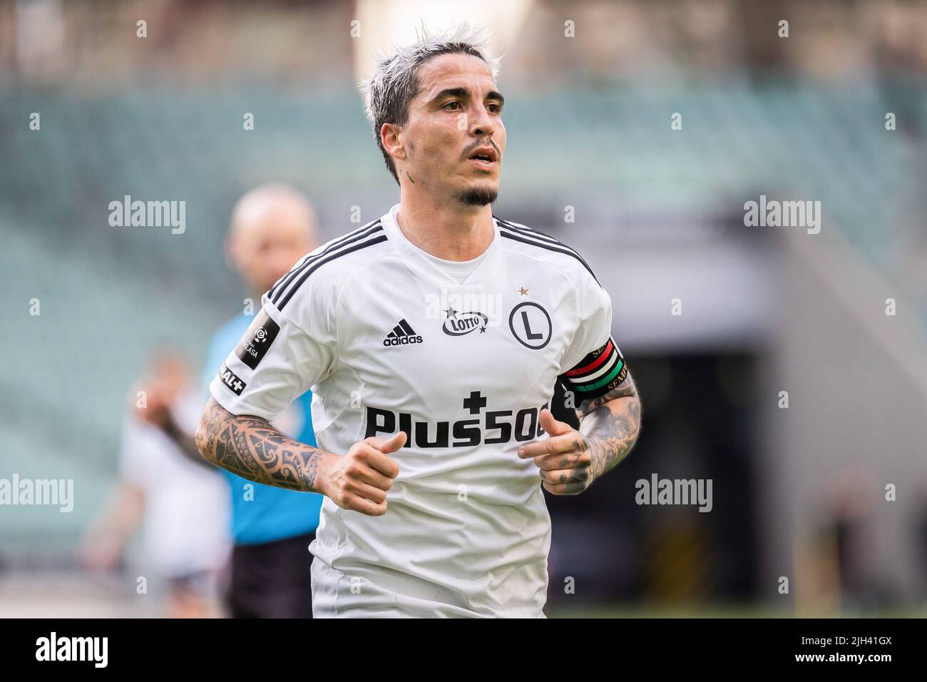 Varsavia, Polonia. 08th luglio 2022. Josue Pesqueira di Legia visto durante l'amichevole partita tra Legia Warszawa e Zorya Luhansk al Marshal Jozef Pilsudski Legia Varsavia Municipal Stadium. Punteggio finale; Legia Warszawa 2:1 Zorya Luhansk. (Foto di Mikolaj Barbanell/SOPA Images/Sipa USA) Credit: Sipa USA/Alamy Live News Foto Stock