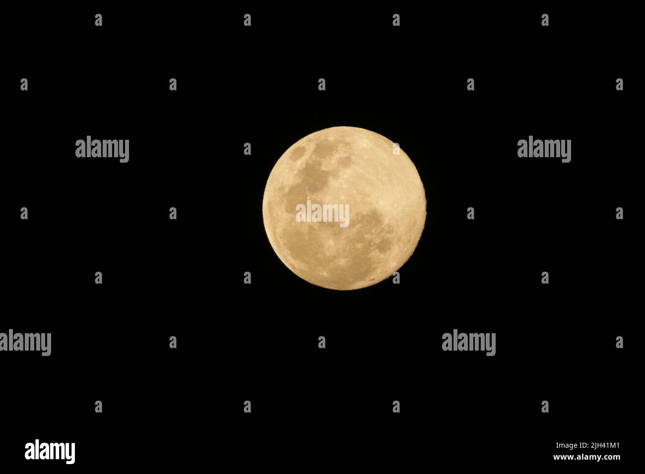 Luna piena in una giornata di poya in Sri Lanka Foto Stock