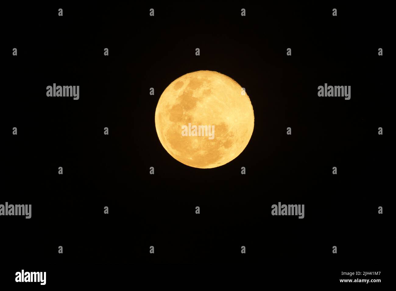 Luna piena in una giornata di poya in Sri Lanka Foto Stock