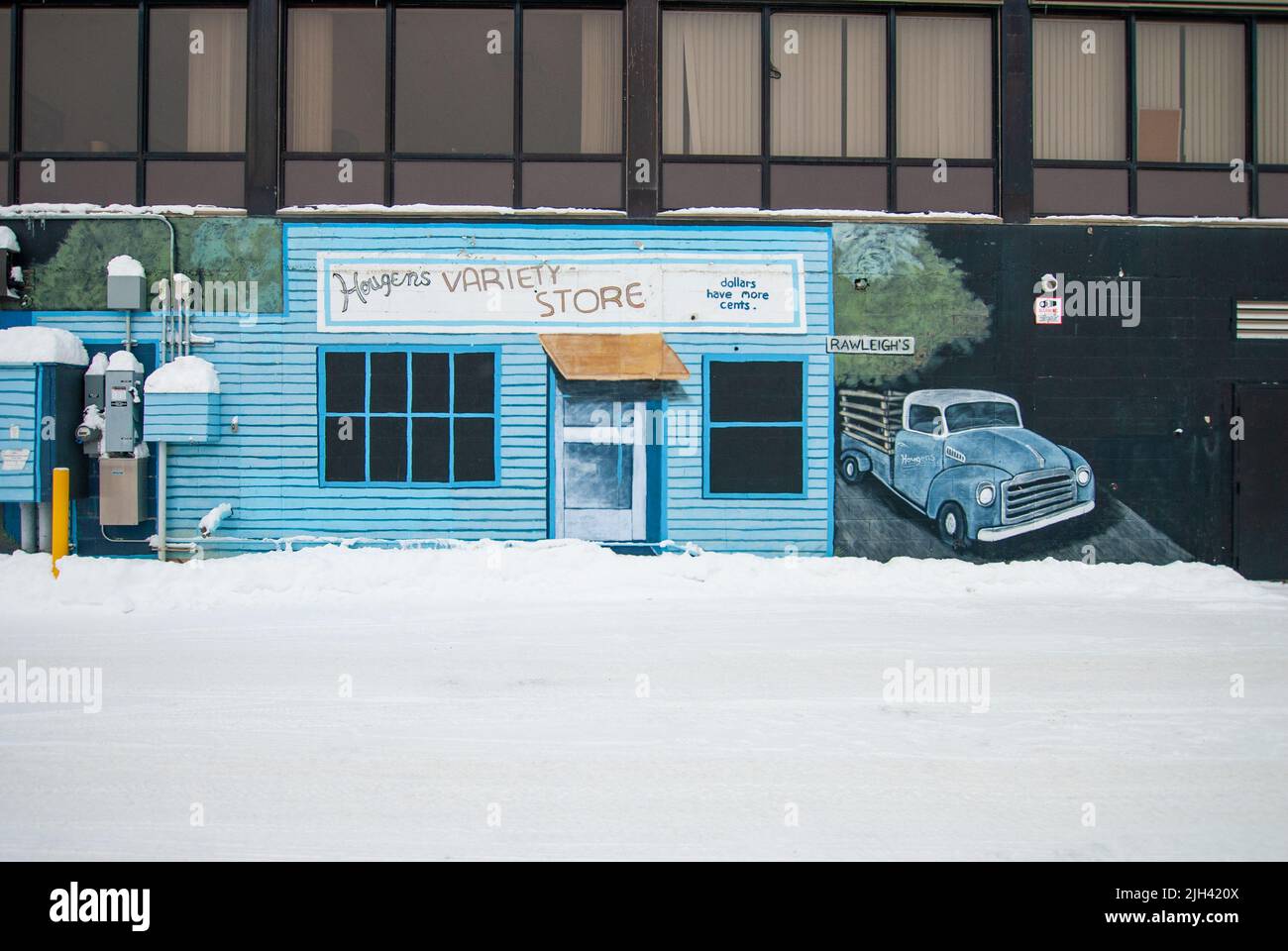 Houlgens Variety Store, Whitehorse, Yukon, Canada Foto Stock