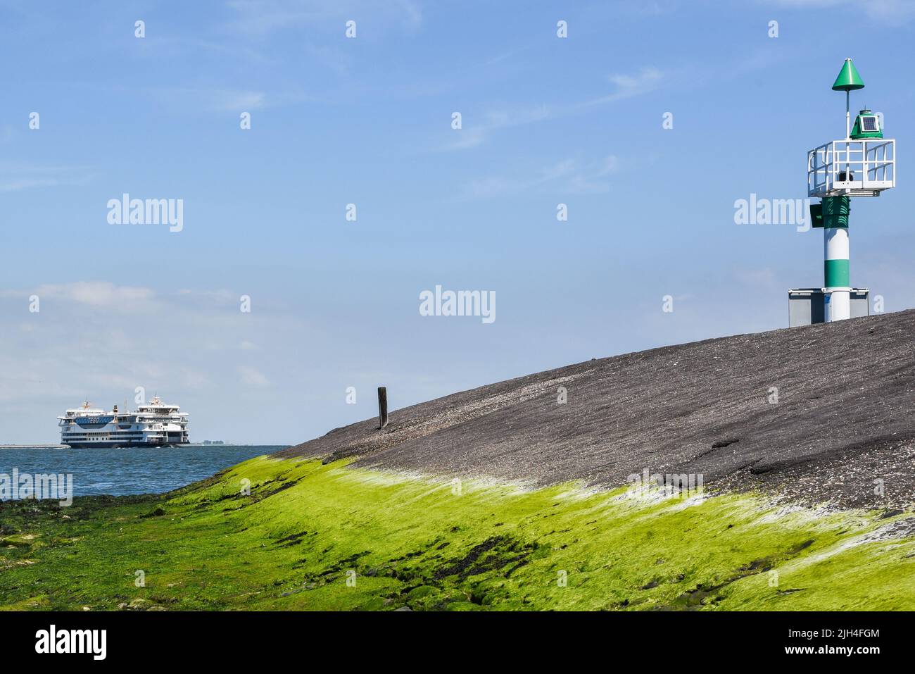 Den Helder, Paesi Bassi. Luglio 2022. Il traghetto tra Den Helder e l'isola di Texel. Foto di alta qualità Foto Stock