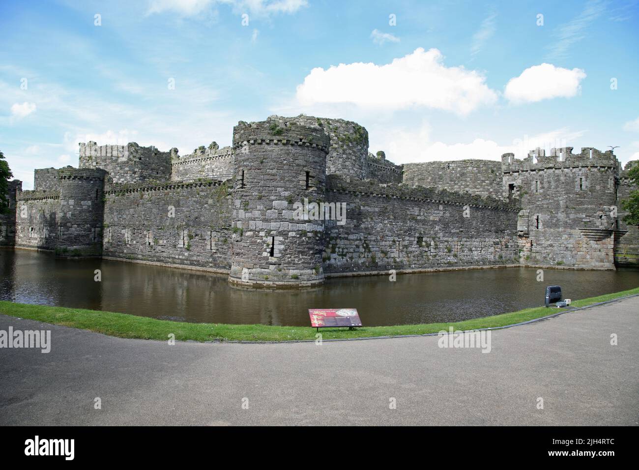 Beaumaris Castello, Anglesey / Ynys Mon, Galles Foto Stock