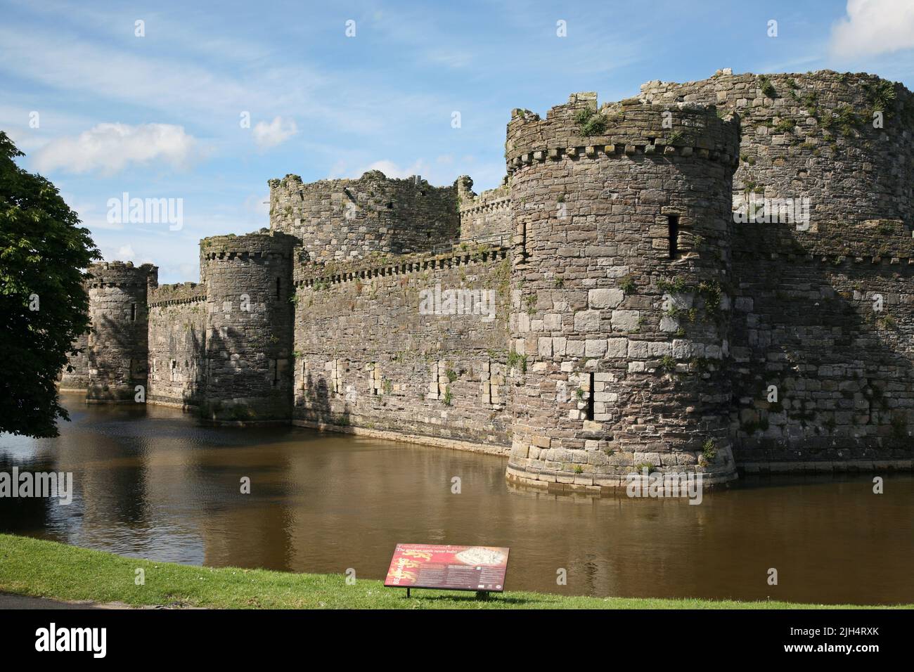 Beaumaris Castello, Anglesey / Ynys Mon, Galles Foto Stock