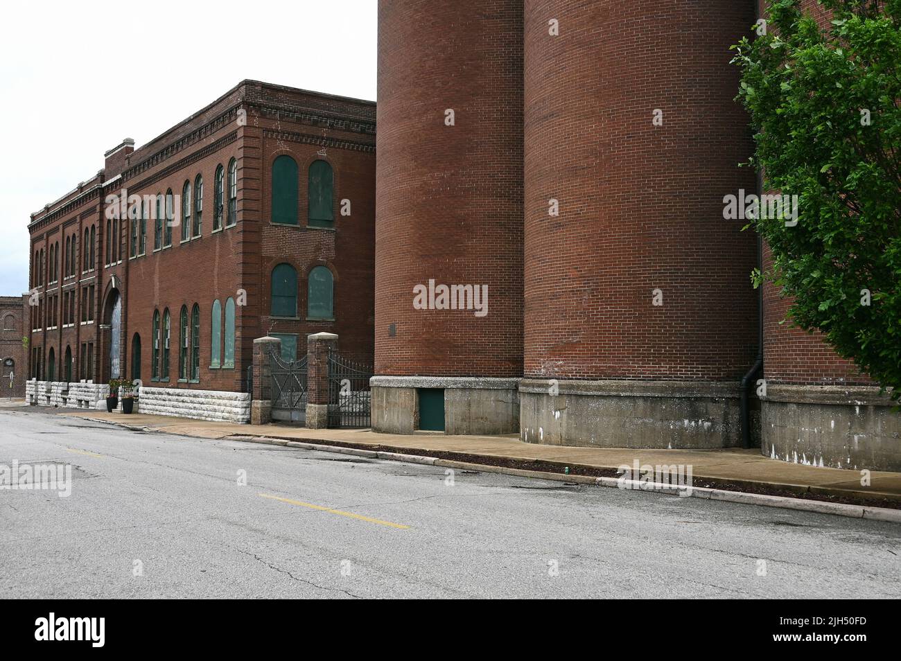 Chiusa fabbrica di birra di Lemp, William J. Lemp Brewing Company, St. Louis, Missouri, Stati Uniti d'America. Foto Stock