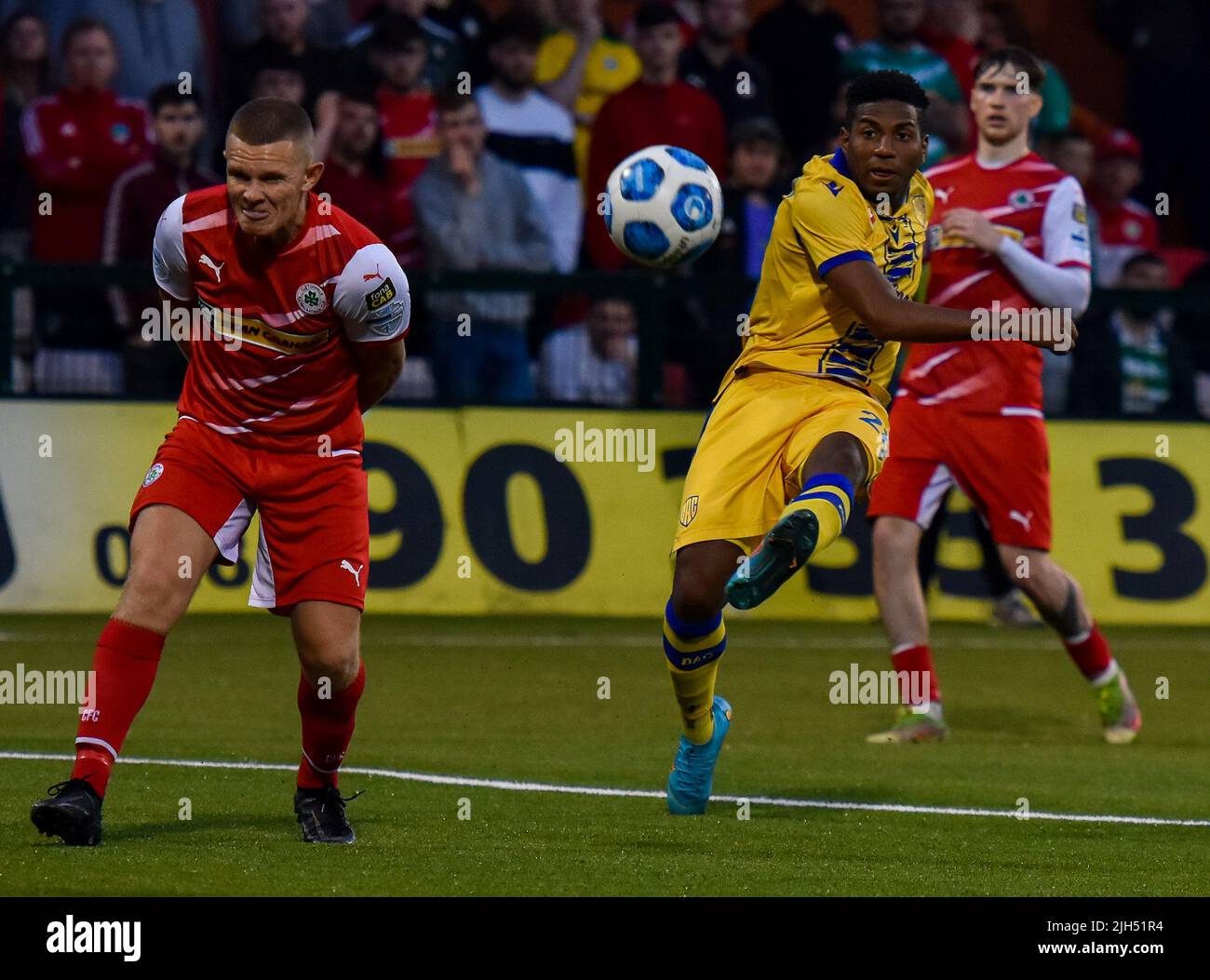 Cliftonville Vs DAC 1904 - UEFA Europa Conference League Foto Stock