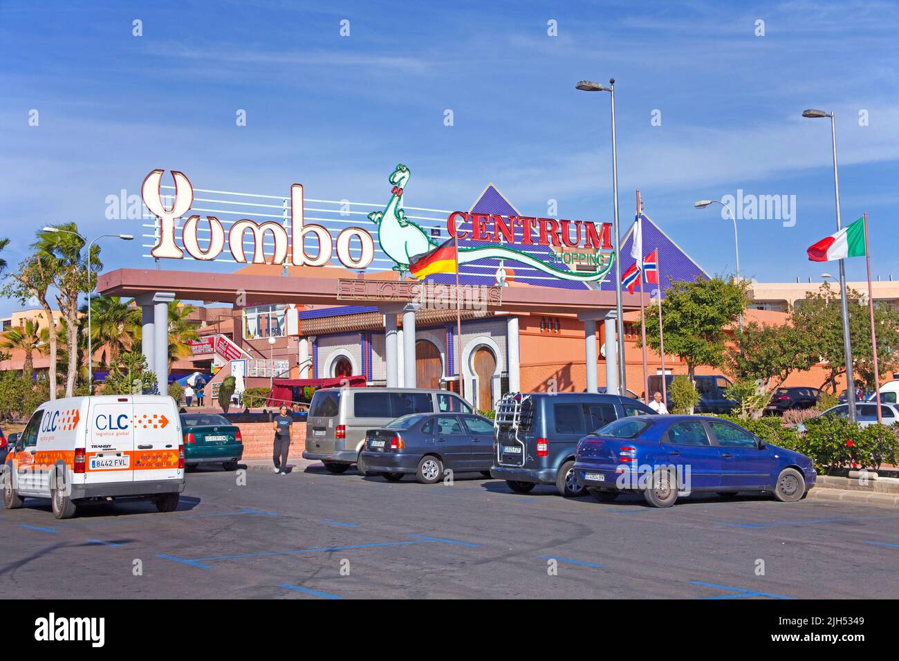 Yumbo, grande centro commerciale a Playa del Ingles, Grand Canary, Isole Canarie, Spagna, Europa Foto Stock