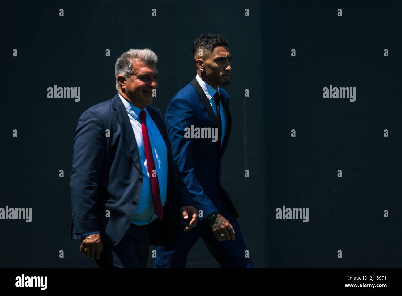 Sant Joan Despí, Spagna, 15, luglio 2022. Spagna-FC Barcellona presentazione ufficiale di Rohinha. Credit: JG/Alamy Live News Foto Stock