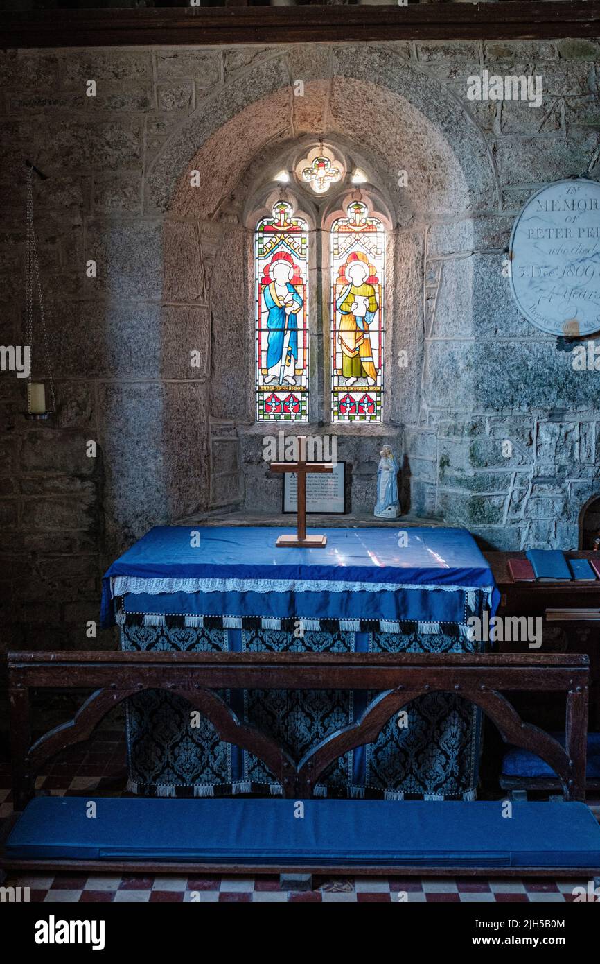 Wendron: Chiesa Parrocchiale di St Wendrona, Cornovaglia Foto Stock