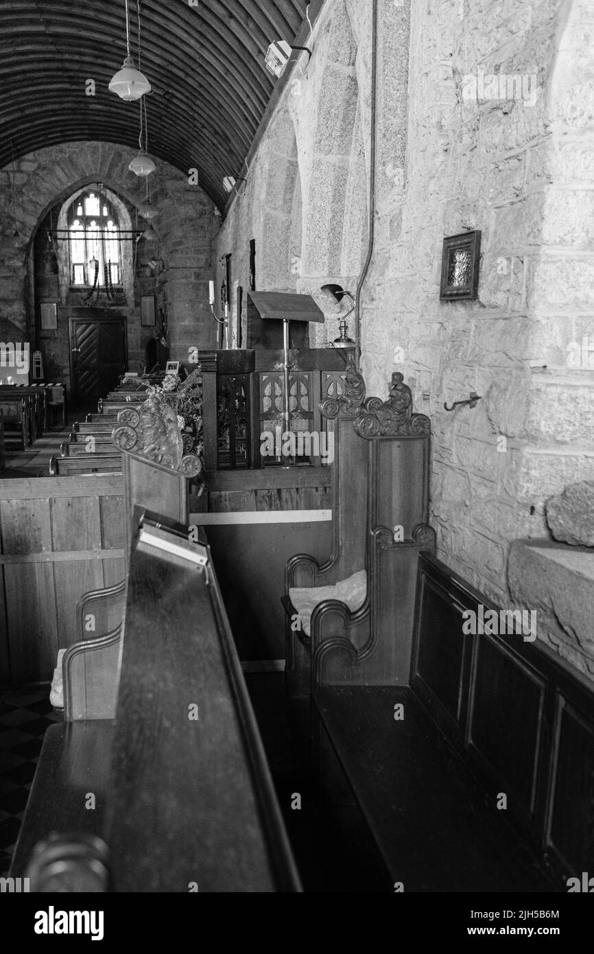 Wendron: Chiesa Parrocchiale di St Wendrona, Cornovaglia Foto Stock