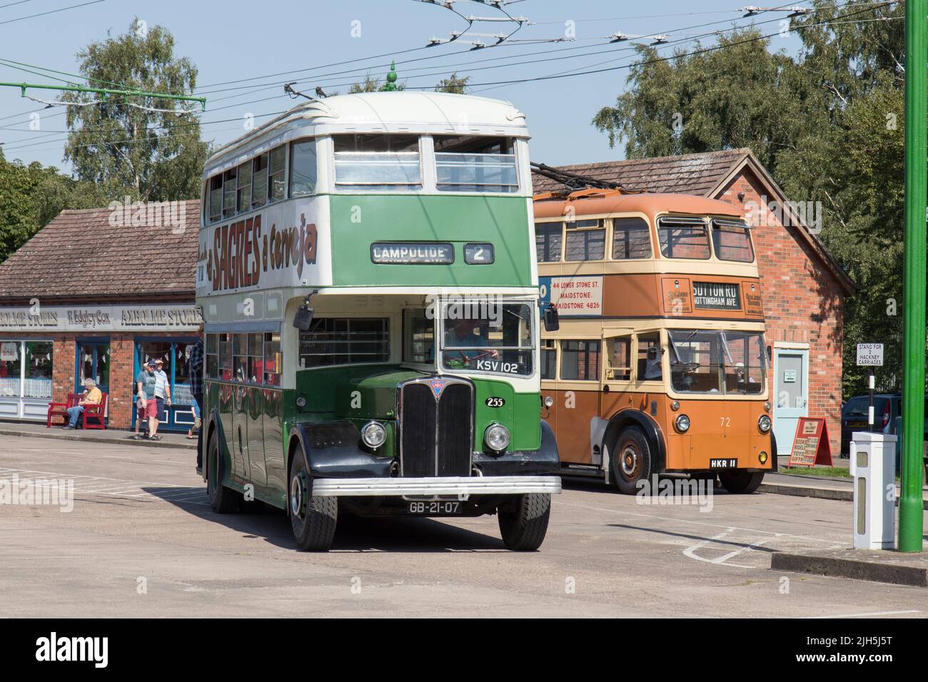 Una visita al museo del filobus Sandtoft Foto Stock