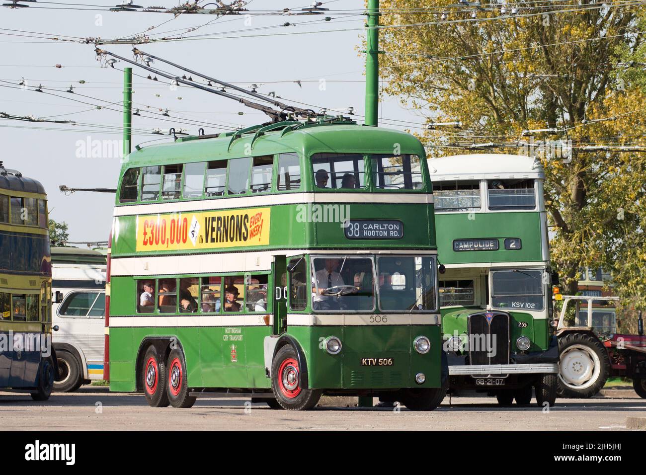 Una visita al museo del filobus Sandtoft Foto Stock
