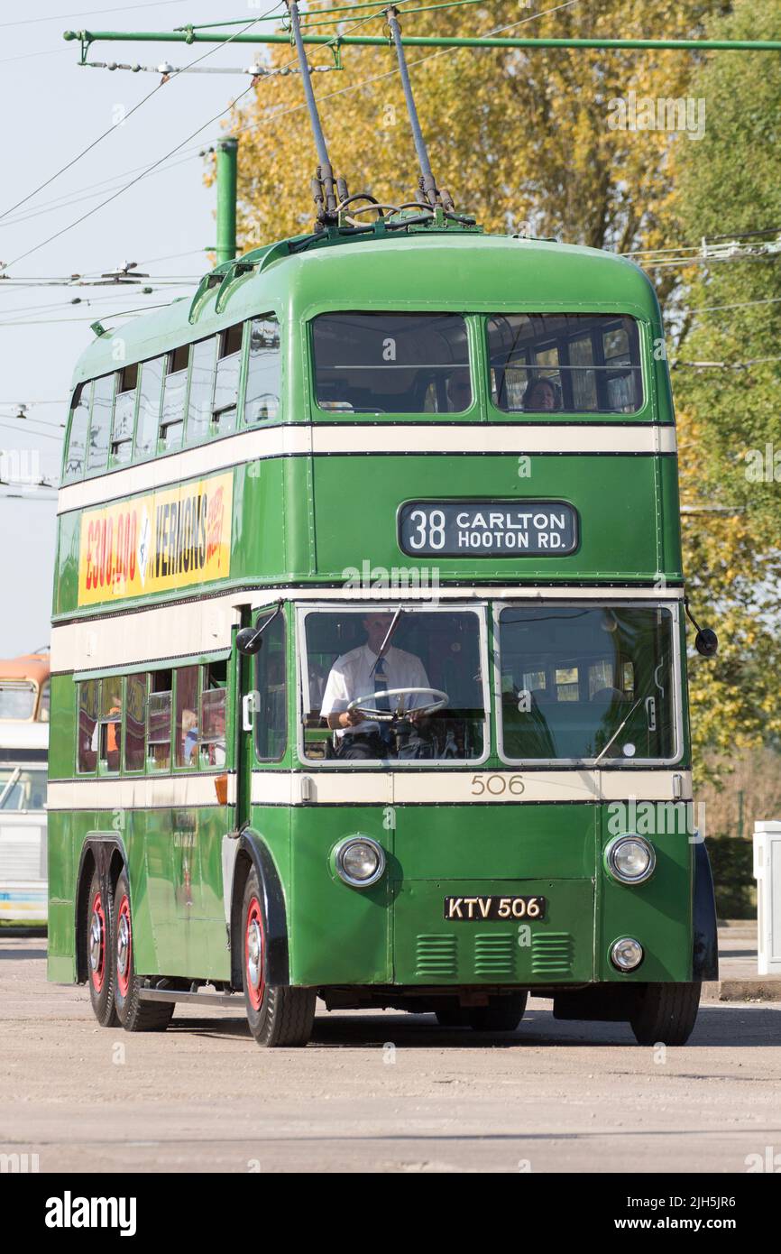 Una visita al museo del filobus Sandtoft Foto Stock