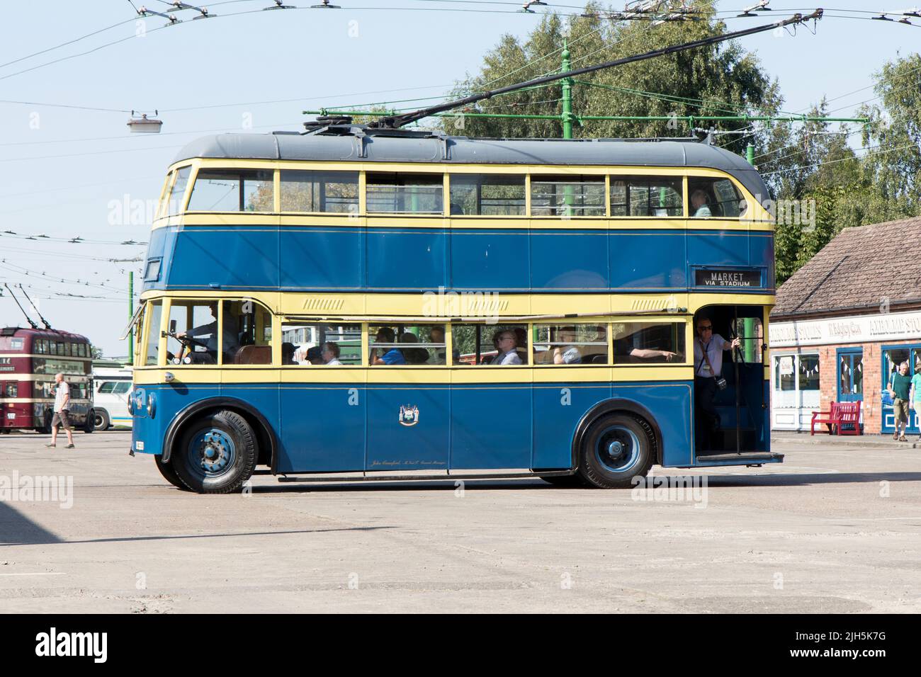Una visita al museo del filobus Sandtoft Foto Stock