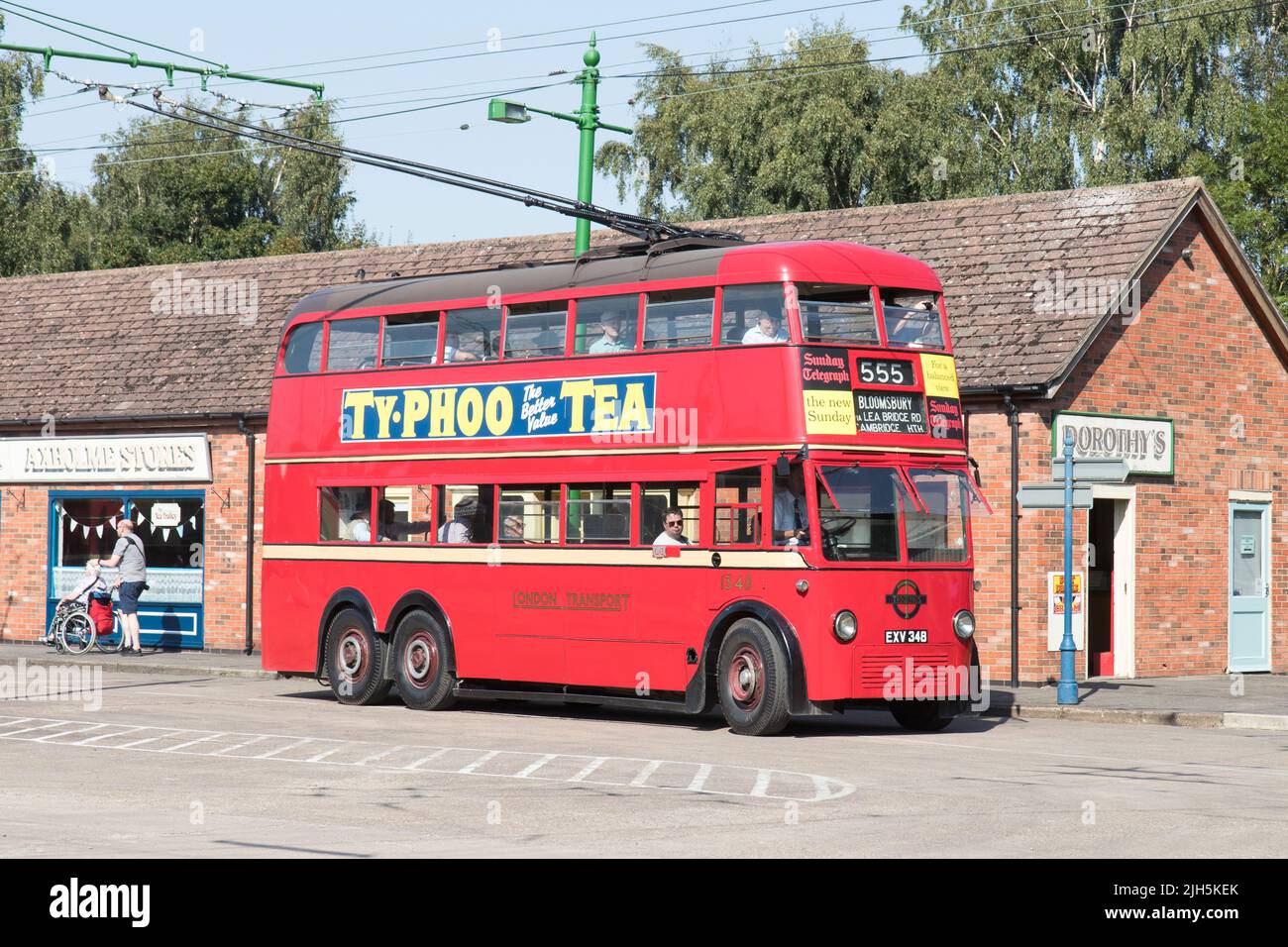 Una visita al museo del filobus Sandtoft Foto Stock