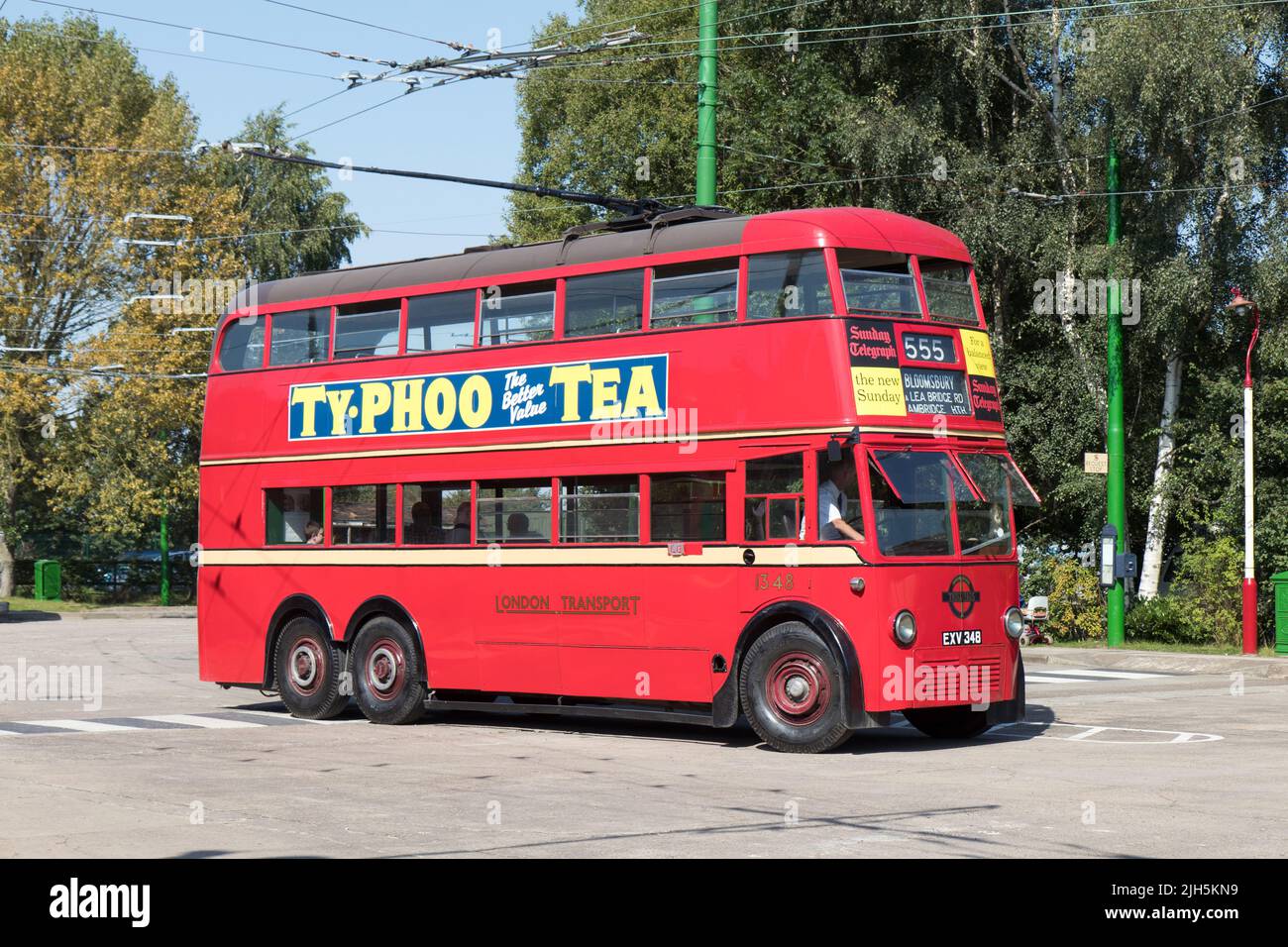 Una visita al museo del filobus Sandtoft Foto Stock