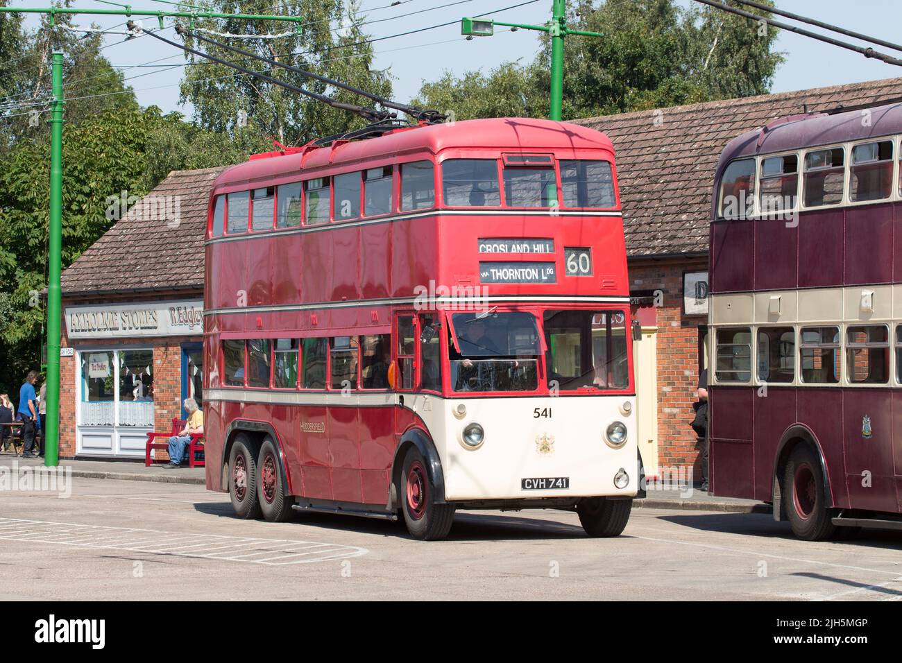 Una visita al museo del filobus Sandtoft Foto Stock