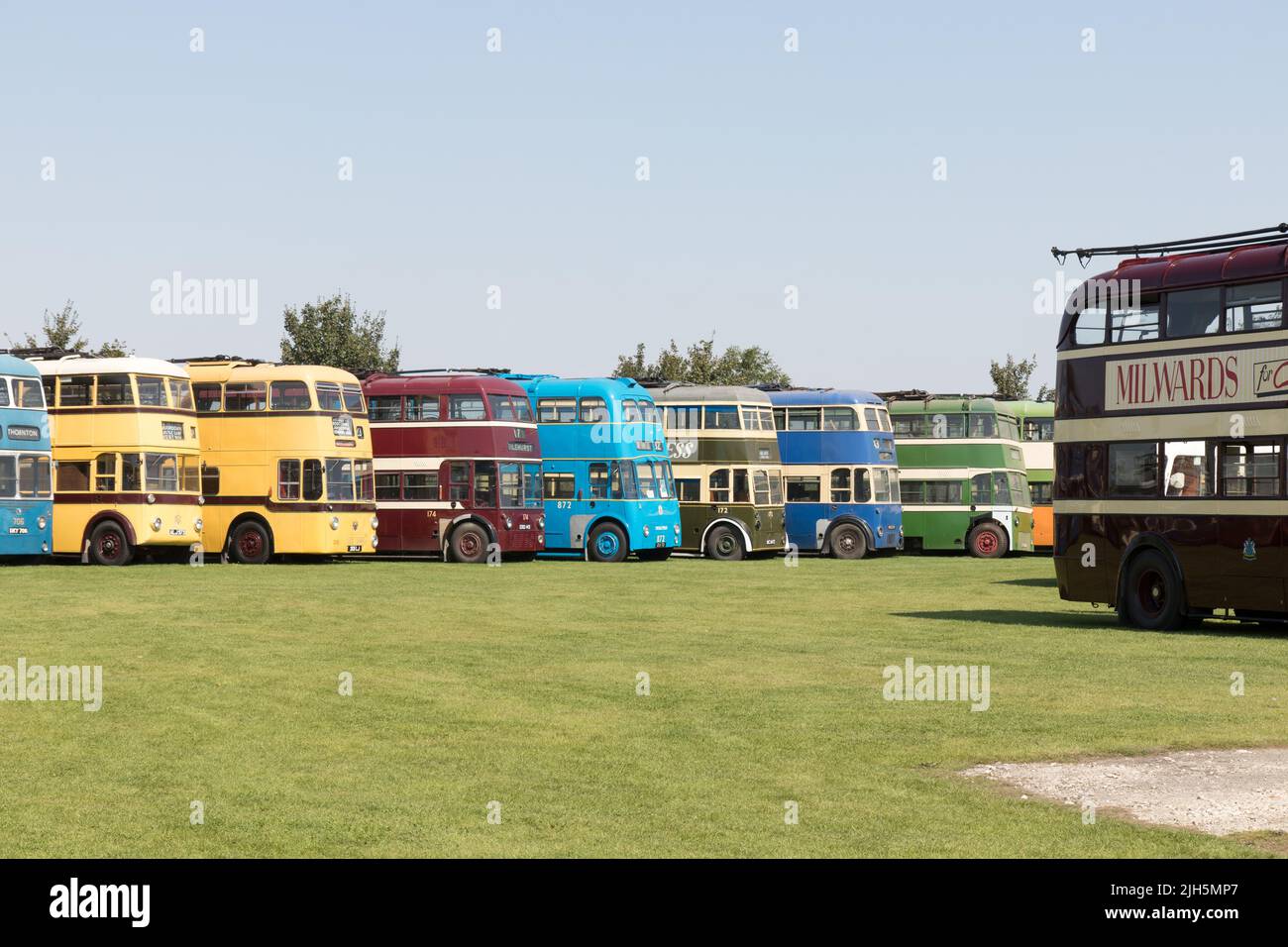Una visita al museo del filobus Sandtoft Foto Stock
