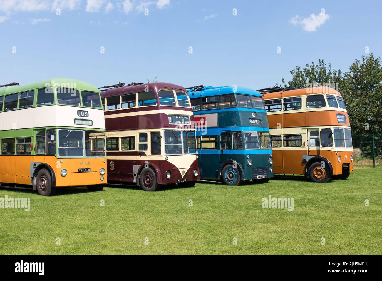 Una visita al museo del filobus Sandtoft Foto Stock
