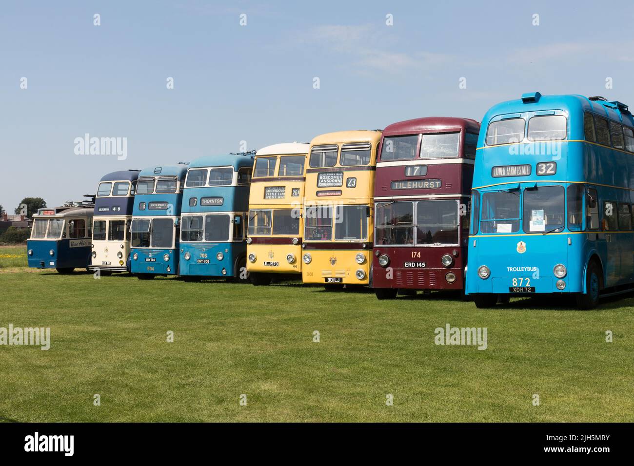 Una visita al museo del filobus Sandtoft Foto Stock