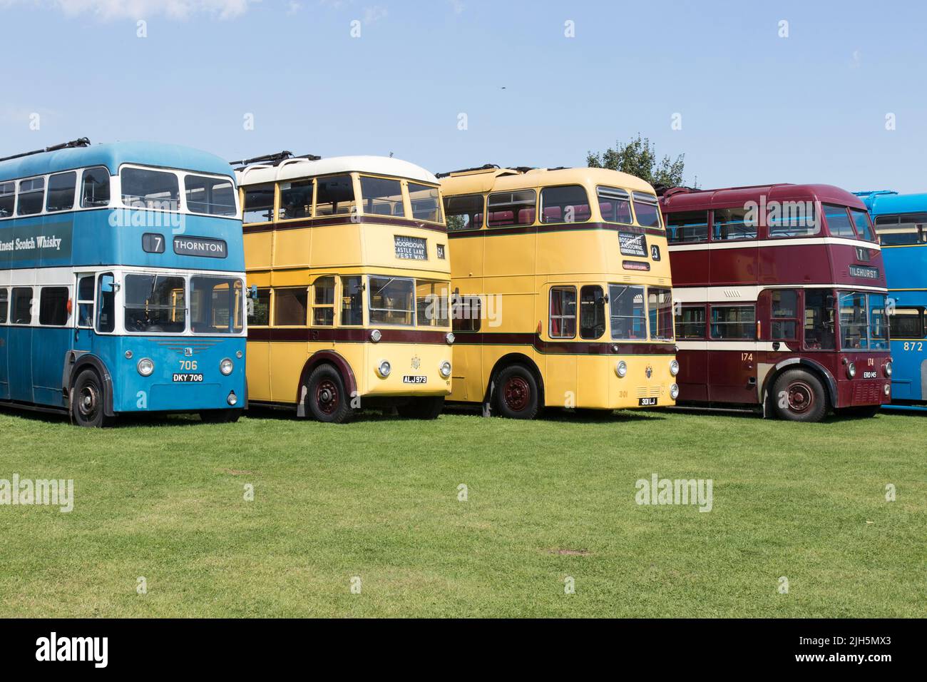 Una visita al museo del filobus Sandtoft Foto Stock