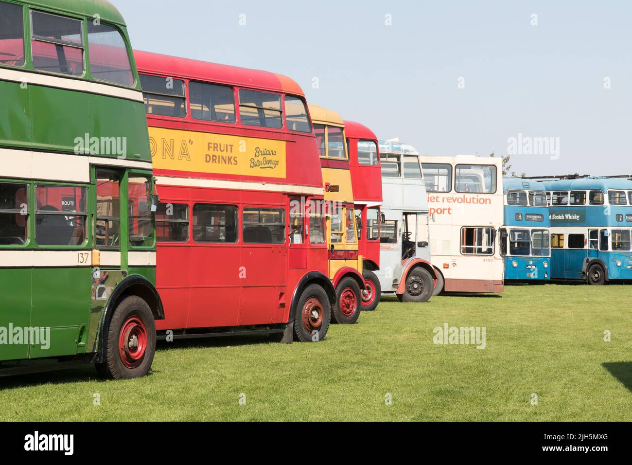 Una visita al museo del filobus Sandtoft Foto Stock