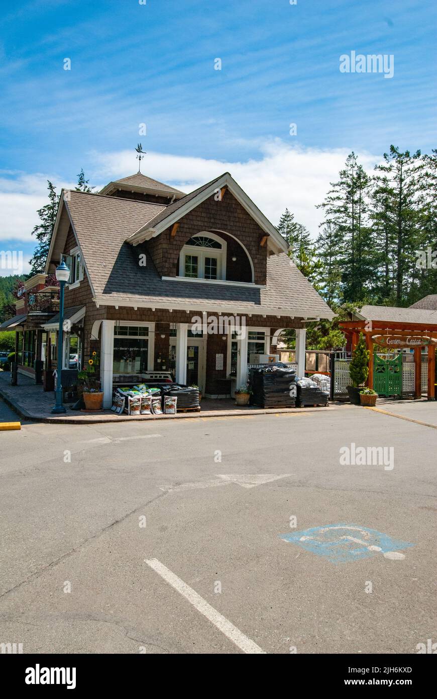 Driftwood Mall, North Pender Island, British Columbia, Canada Foto Stock