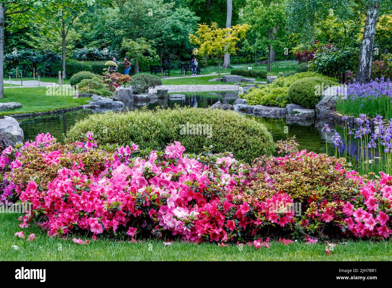 LONDRA, GRAN BRETAGNA - 10 MAGGIO 2014: Questo è il Kyoto Garden in Holland Park, creato da designer giapponesi negli anni '90. Foto Stock