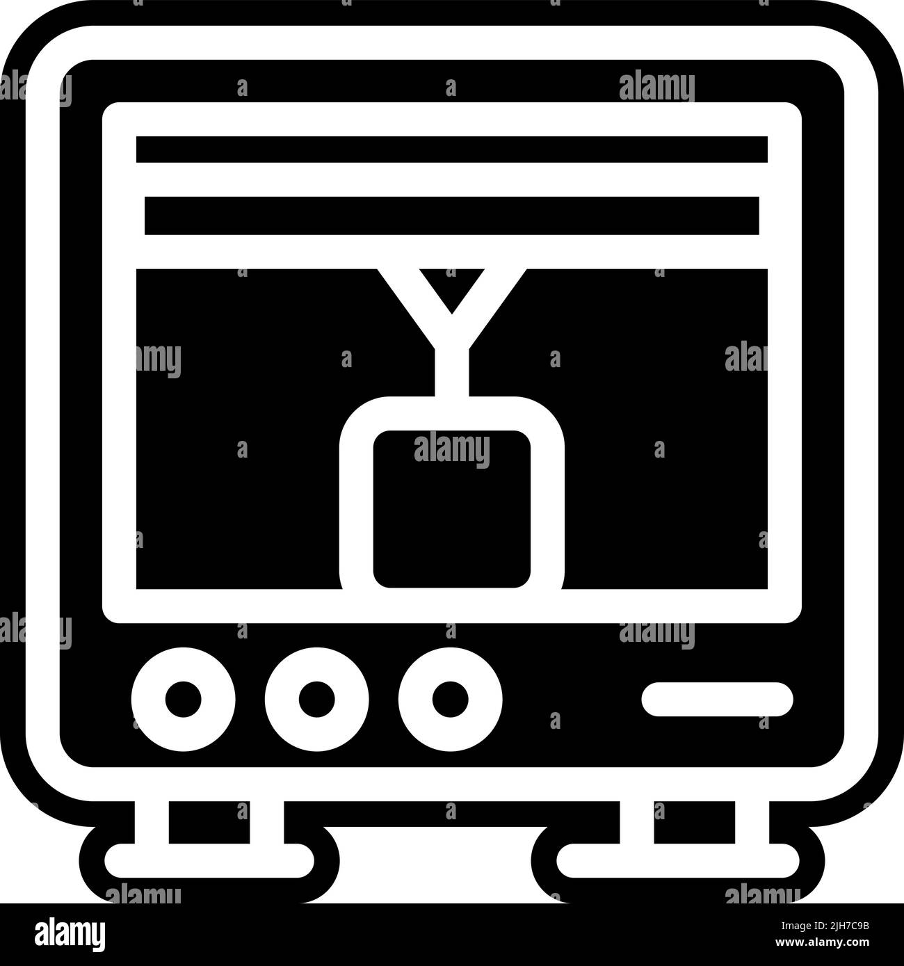 Intelligenza artificiale icona ai Illustrazione Vettoriale