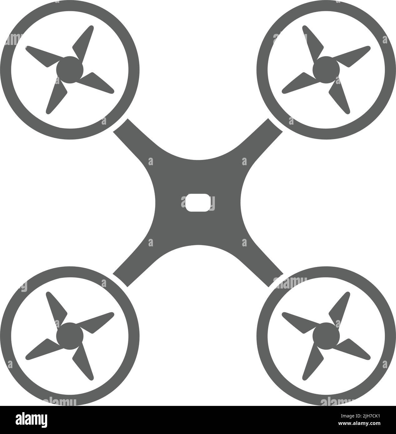 Icona aerea, militare, quadricotteria - uso perfetto per la progettazione e lo sviluppo di siti web, file stampati e presentazioni, materiali promozionali e molti Illustrazione Vettoriale