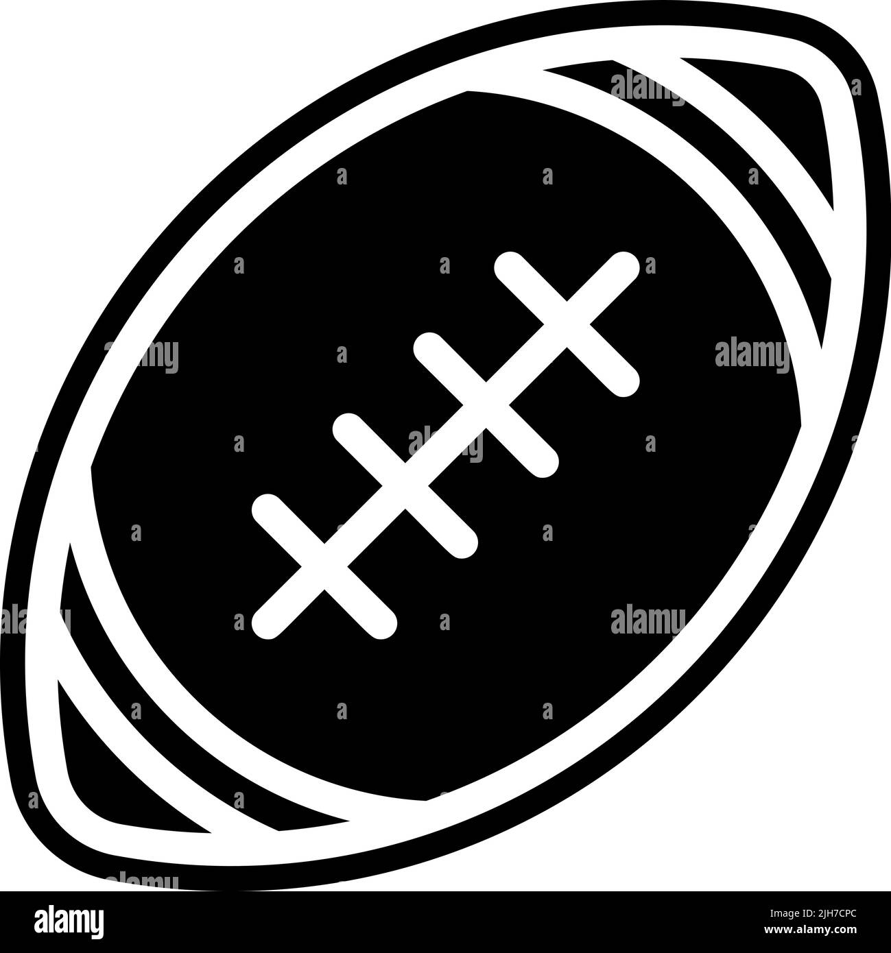 Torna a scuola l'icona del calcio americano Illustrazione Vettoriale