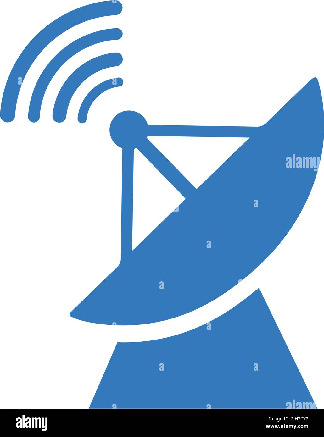 Antenna, icona antenna parabolica - file EPS vettoriale. Ideale per supporti di stampa, Web, immagini di stock, uso commerciale o qualsiasi tipo di progetto. Illustrazione Vettoriale