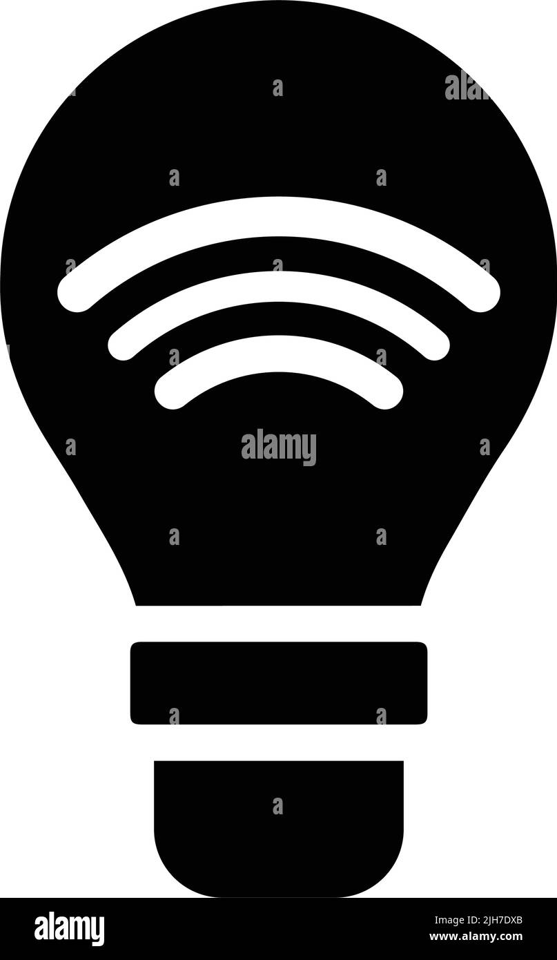 Lampadina, tonalità, luce, lampadina, icona smart - file EPS vettoriale. Ideale per supporti di stampa, Web, immagini di stock, uso commerciale o qualsiasi tipo di progetto Illustrazione Vettoriale
