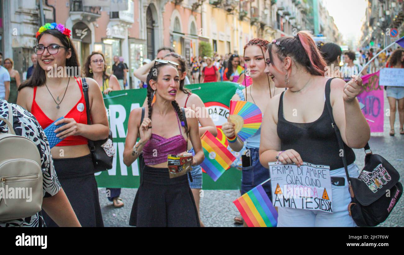 Catania Pride 2 Luglio 2022 Foto Stock