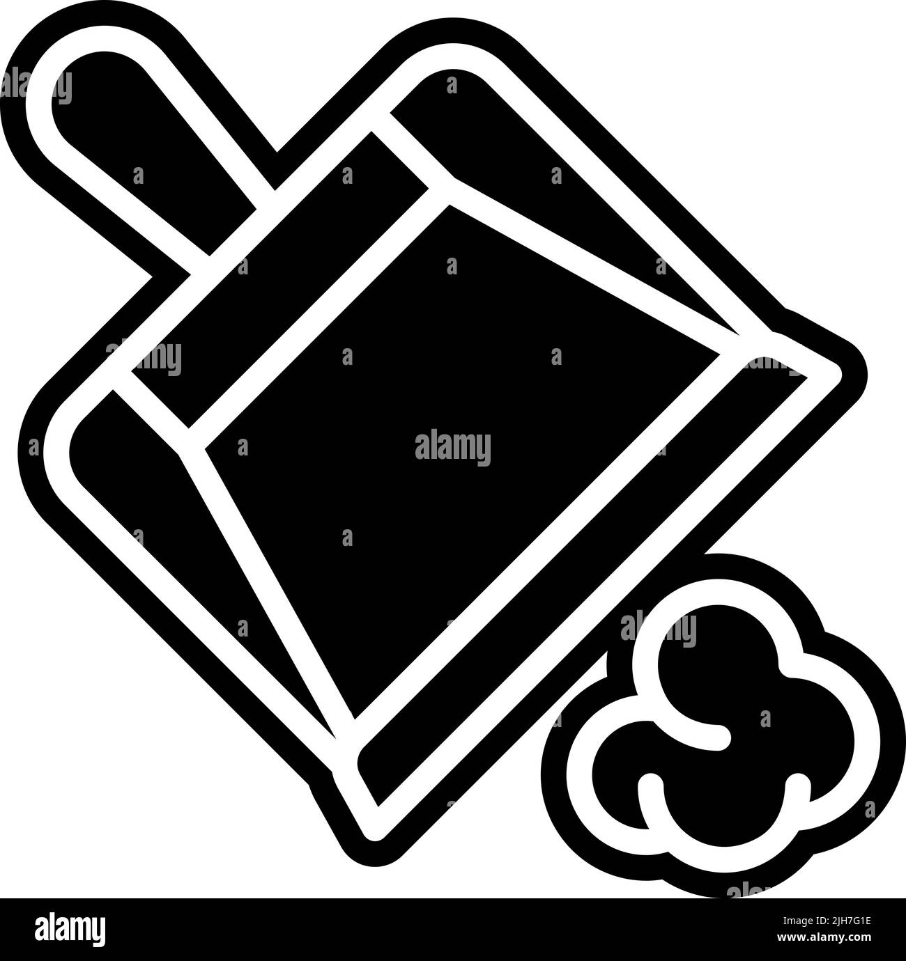 Icona della paletta di pulizia eps Illustrazione Vettoriale