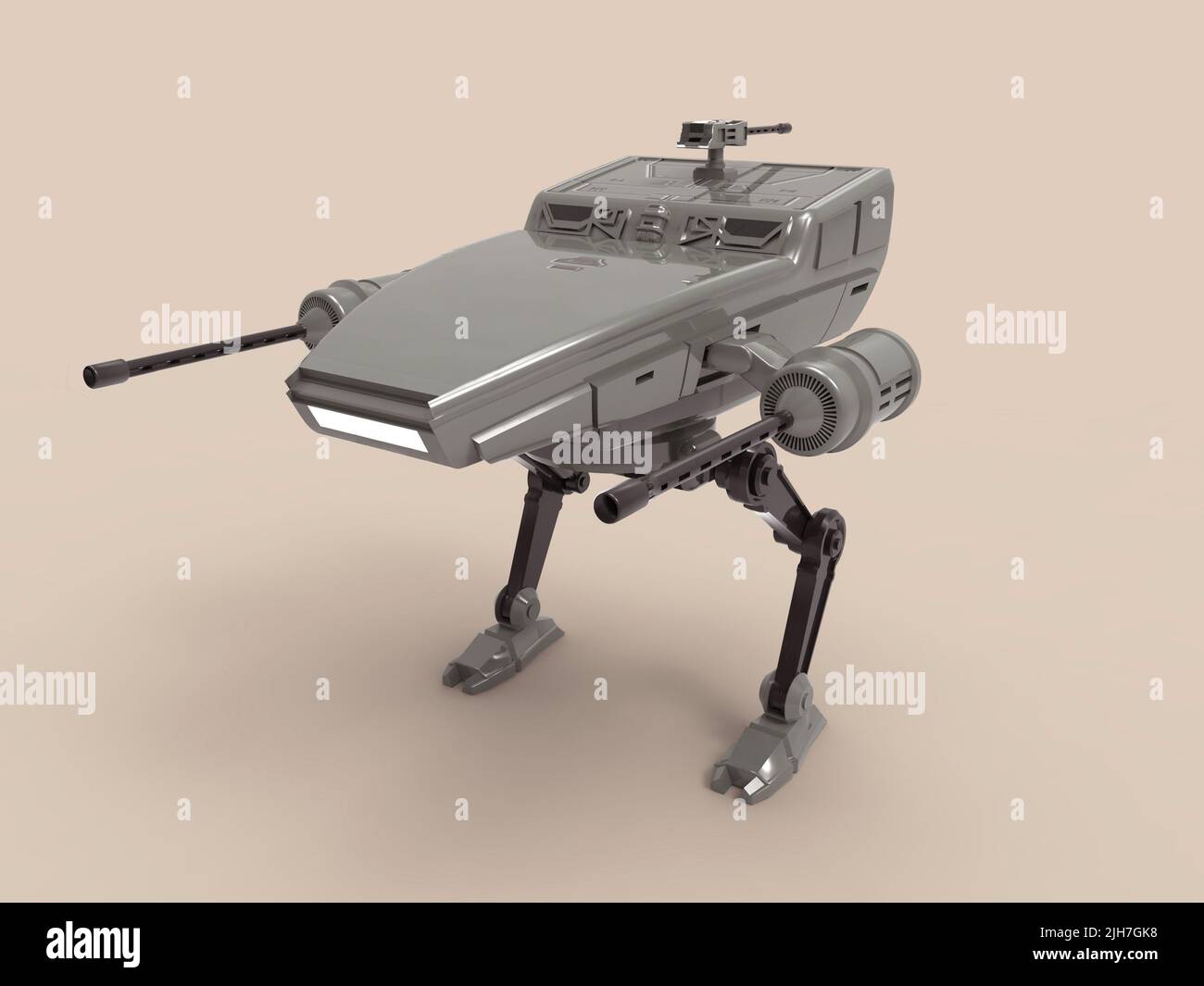 3d illustrazione di un robot da guerra Foto Stock