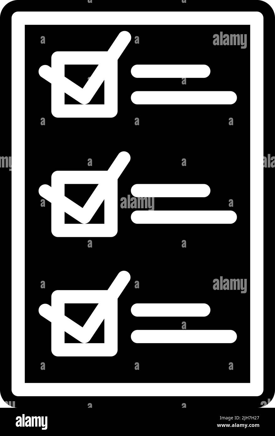 Icona sondaggio pensiero progettuale Illustrazione Vettoriale