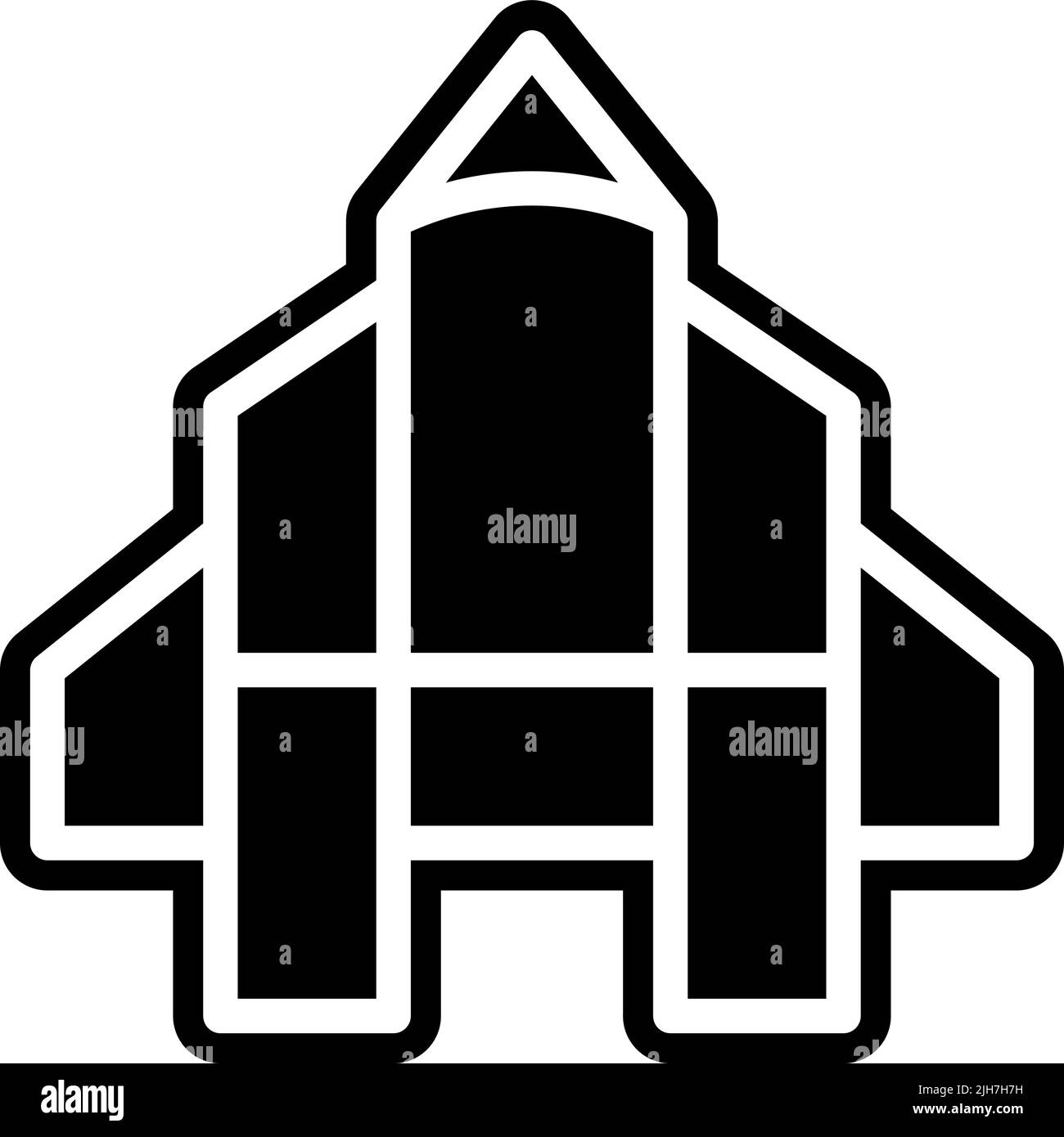 Icona del razzo di pensiero del design Illustrazione Vettoriale