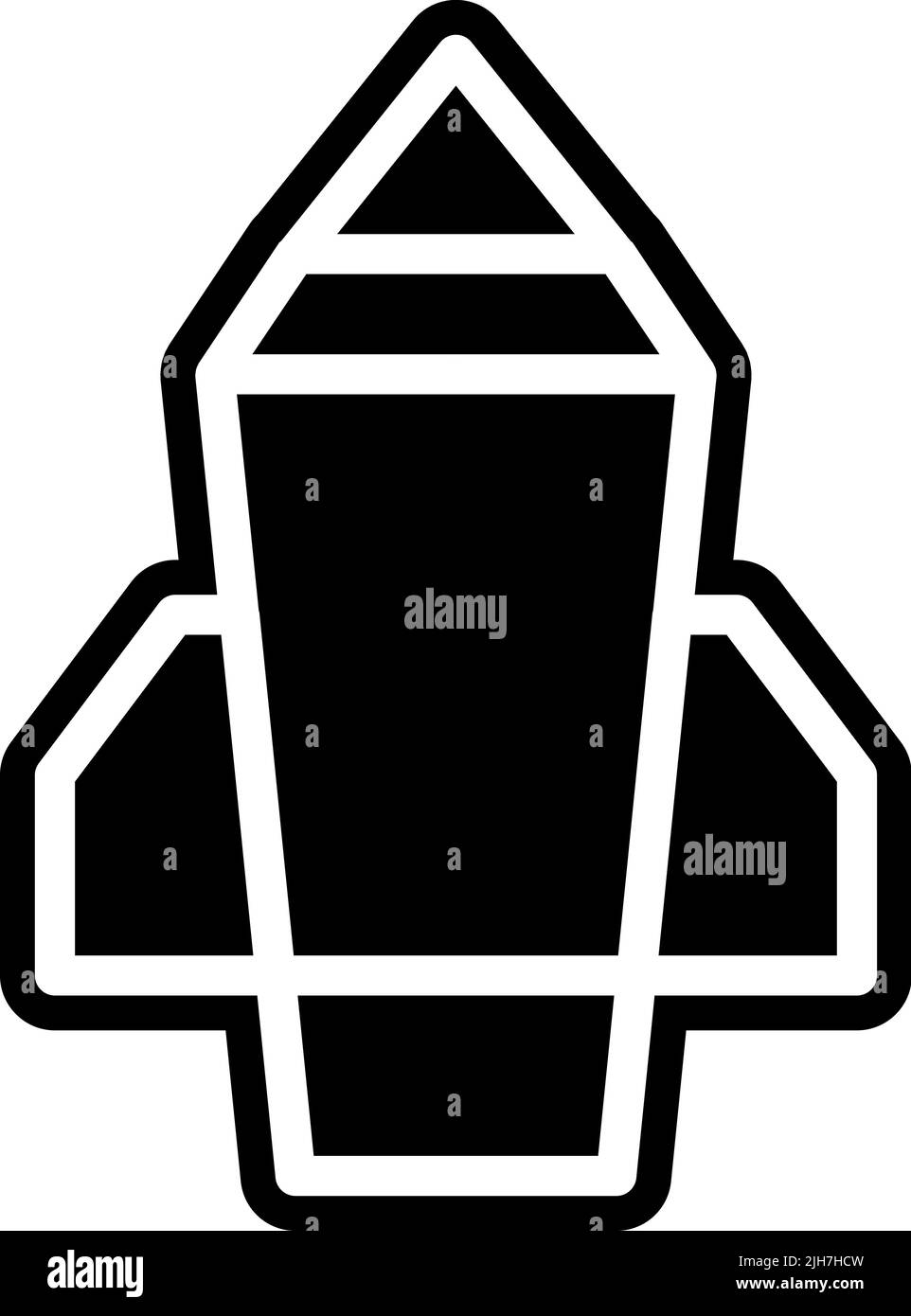 Icona del razzo di pensiero del design Illustrazione Vettoriale