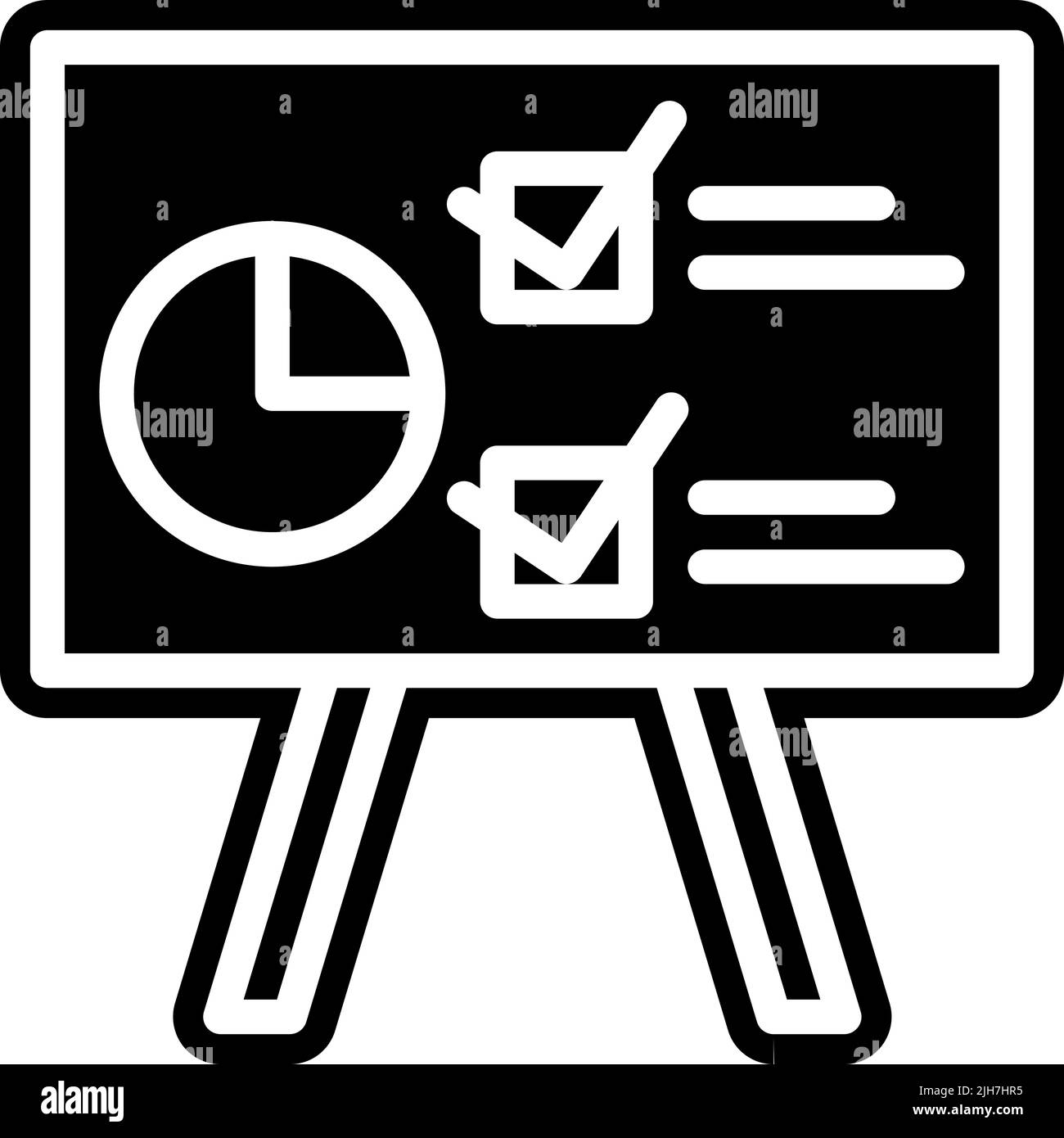 Icona di presentazione del pensiero progettuale Illustrazione Vettoriale