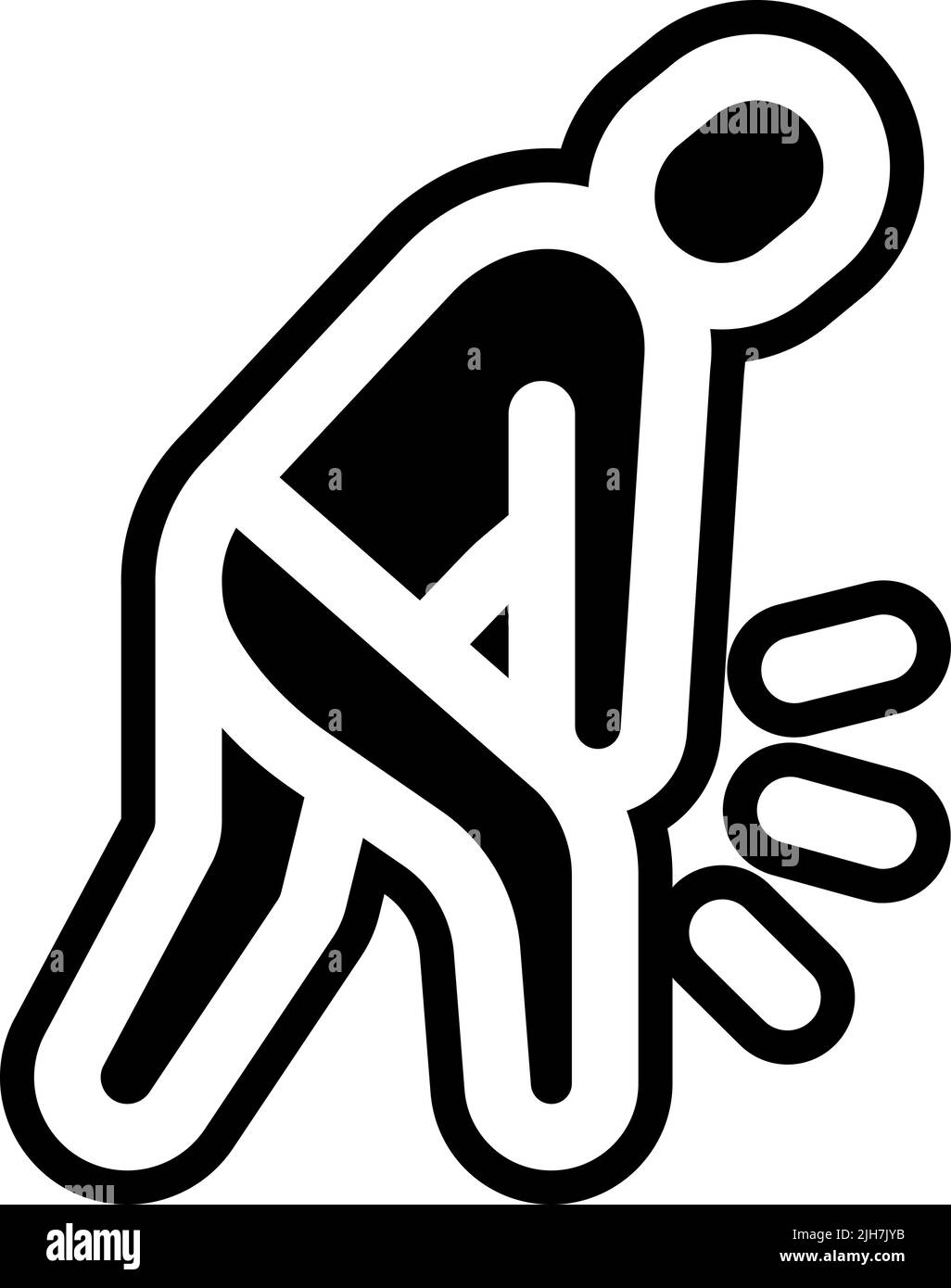 Icona di debolezza della salute Illustrazione Vettoriale