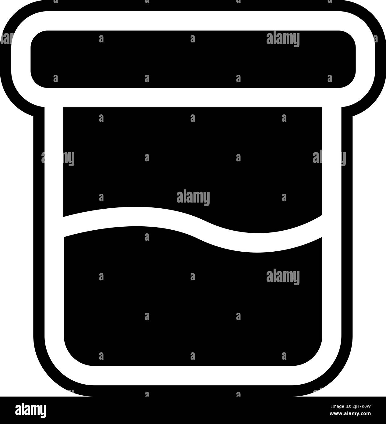 Icona del bicchiere di controllo dello stato Illustrazione Vettoriale