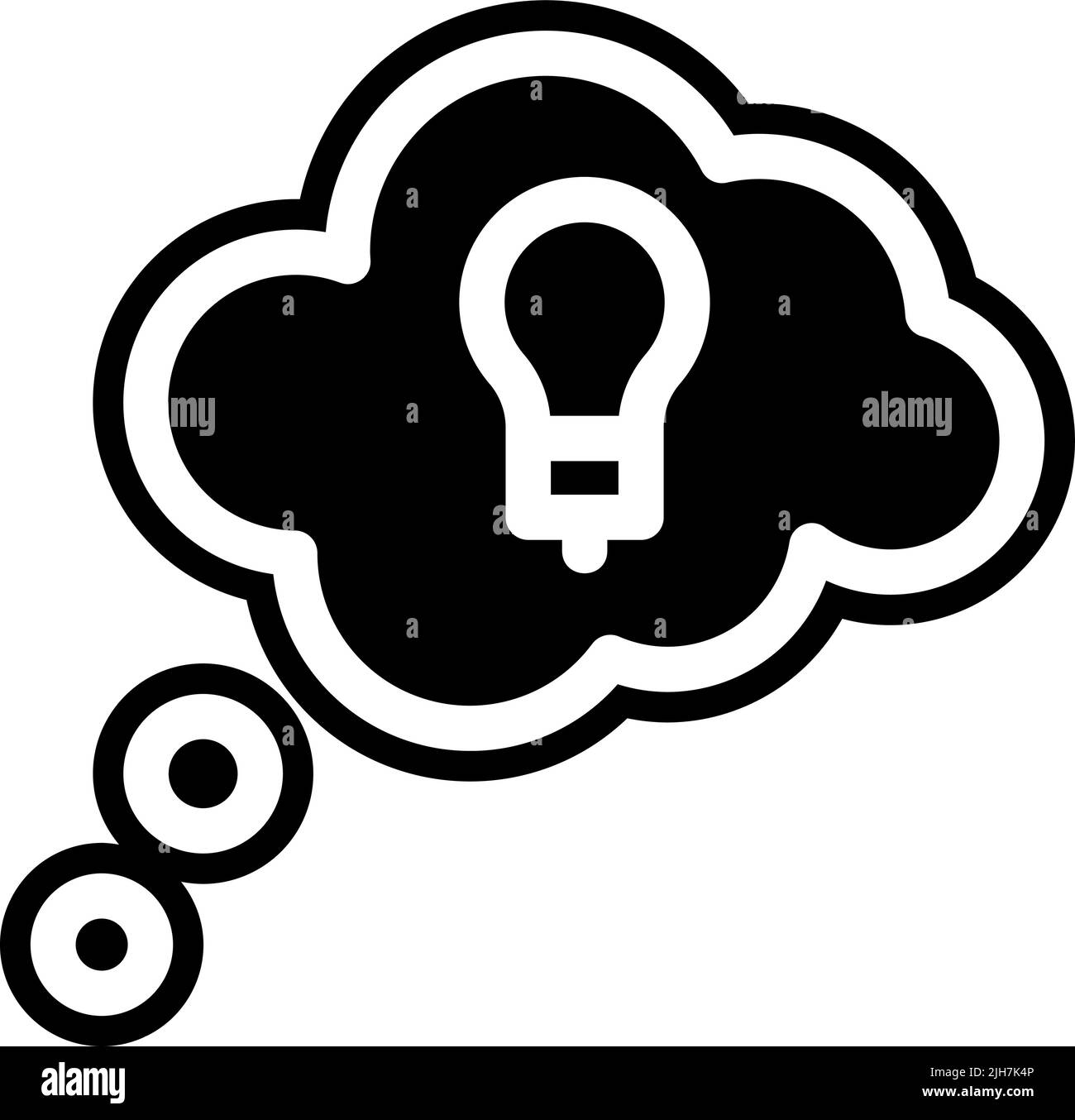 Icona bolla di pensiero senza tetto Illustrazione Vettoriale