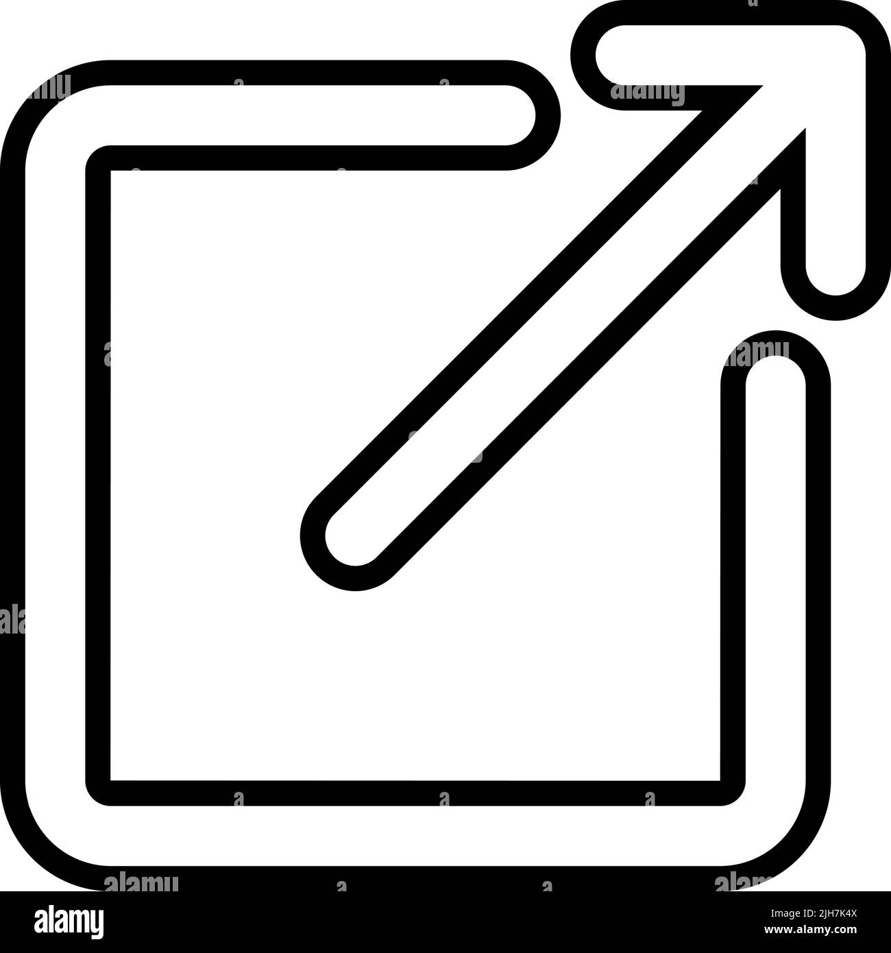 Icona di esportazione dell'editor multimediale Illustrazione Vettoriale