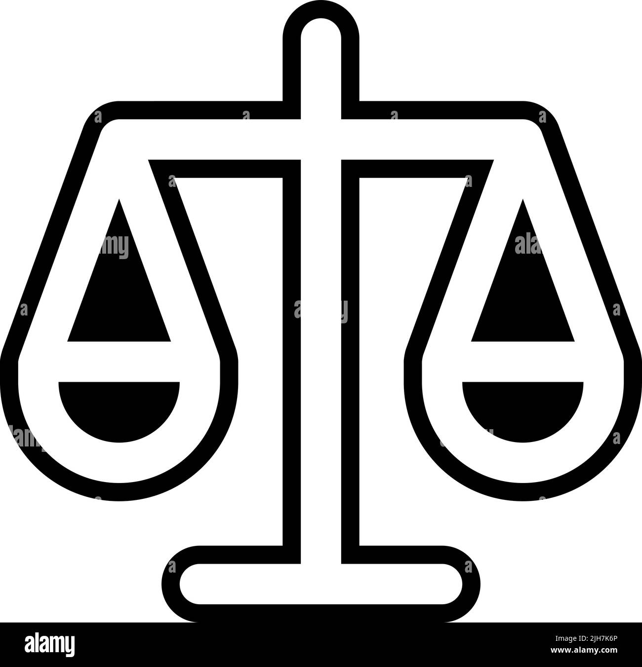 Icona di bilanciamento dell'editor multimediale Illustrazione Vettoriale