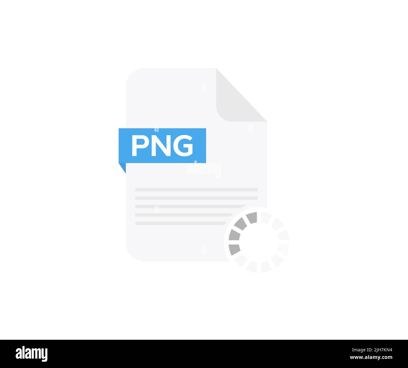 Disegno del logo del file PNG. Concetto di download del documento, scaricamento freccia, disegno vettoriale icona di download semplice e illustrazione. Illustrazione Vettoriale