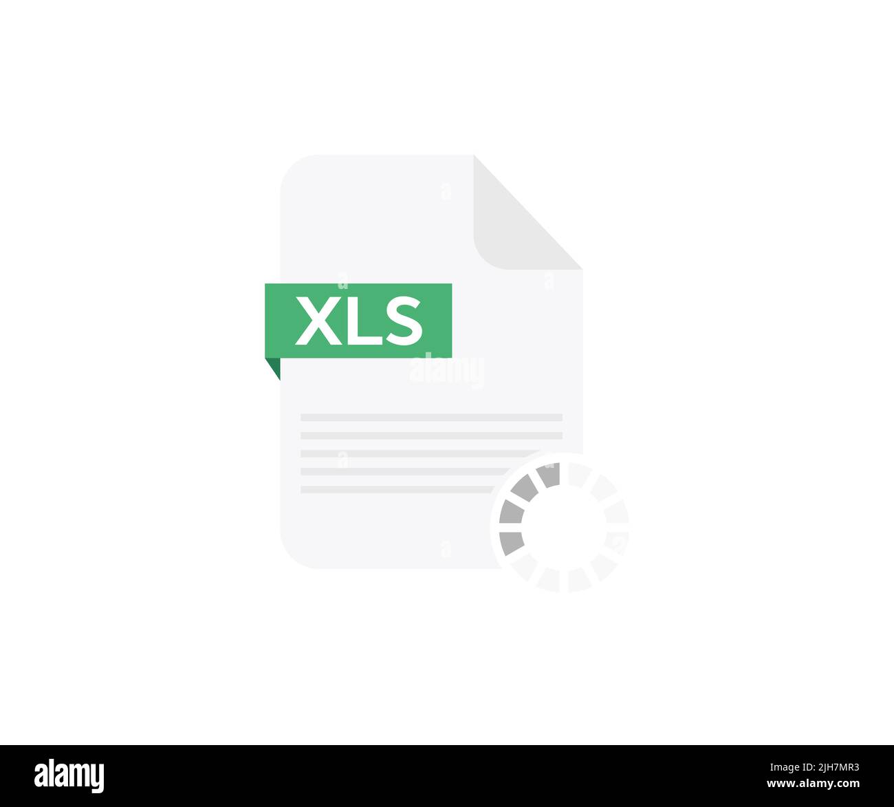 Design del logo DEL file XLS. Scarica il pulsante xls, il disegno vettoriale Excel Type e l'illustrazione. Illustrazione Vettoriale
